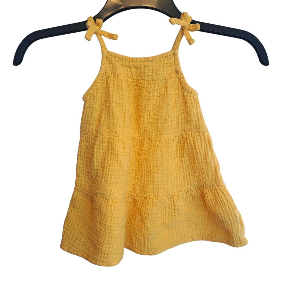 4/$20 Cat & Jack Sunny ☀️ Yellow Strappy Dress Size 18M
